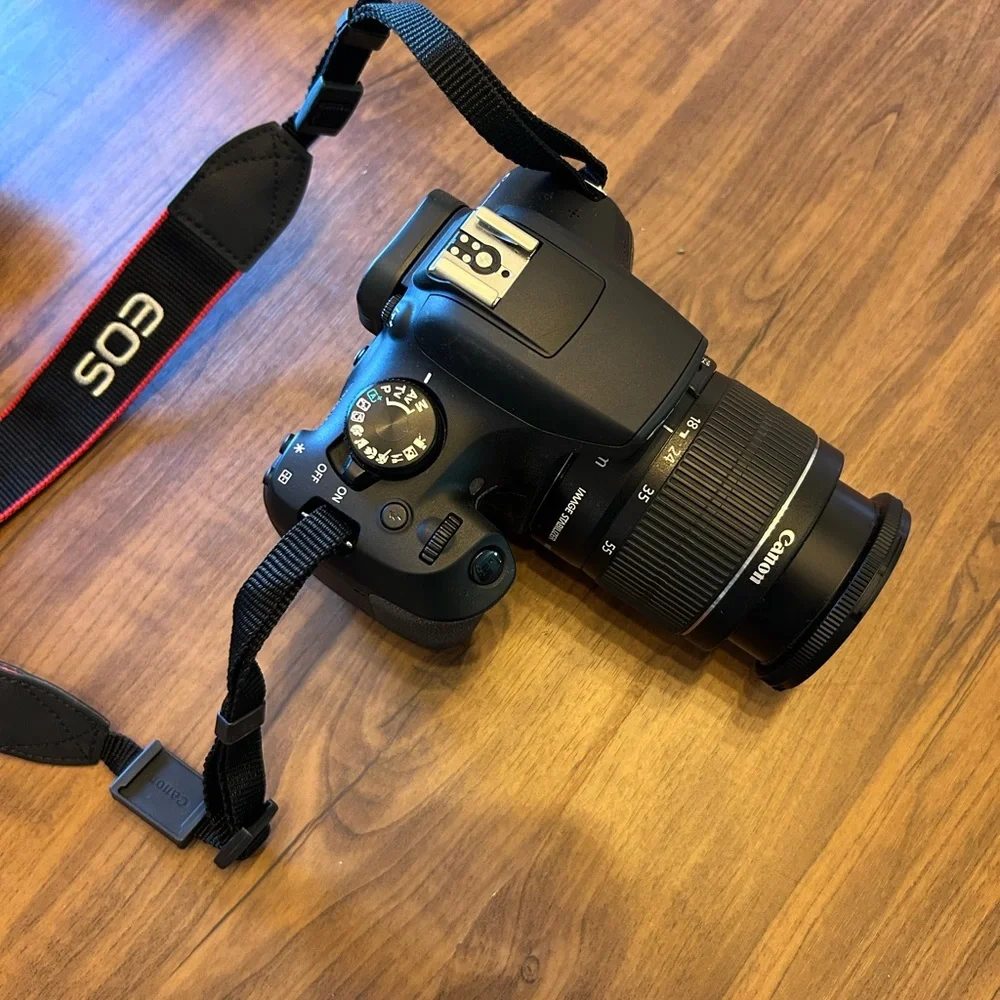 Canon Black Digital Camera with EF-S Zoom Lens